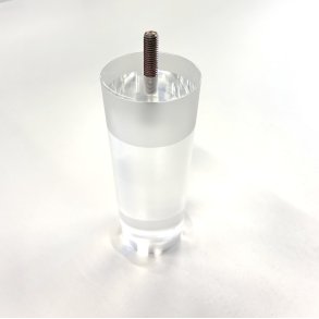 Runde koniske Acryl ben 13 cm. klar - 4 stk.