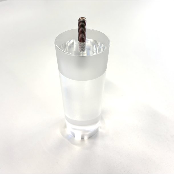 Runde koniske Acryl ben 13 cm. klar - 4 stk.
