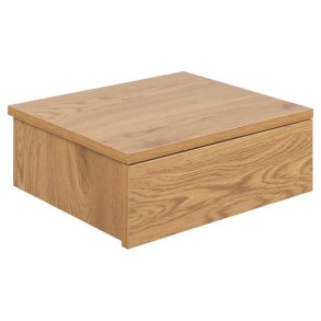 Avignon sengebord med 1 skuffe - mat vild eg ru papir