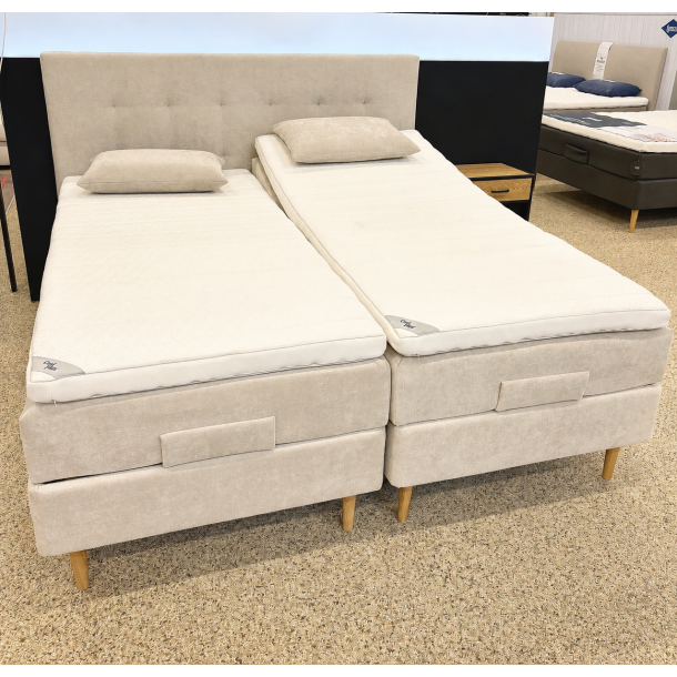 Flow elevationsseng 180x200 cm. - Firenze gavl - Flow sand udstillingsseng