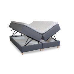C &amp; B magasinseng 180x210 cm. med vendbare indlg med latexpolstring og Cool Plus top