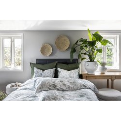 Bor�s Cotton senges�t Marielle Gr�n satin 140x220 + pudebetr�k 60x63 - TC 400