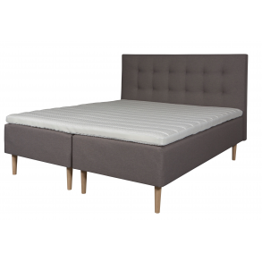 Boxmadras Nordmark 180x200 cm. lysegr med latexpolstring og bamboo latex topmadras