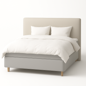 Corsica Kontinentalseng 140x200 cm. farve Sand - inkl. GRATIS Plan gavl