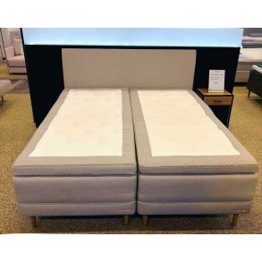 Dunlopillo Pure Boxelevationsseng 180x200 cm. med Luxury latex topmadras- udstillingsseng farve Sand