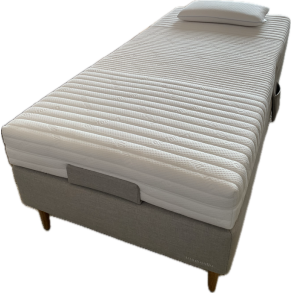 Dunlopillo Pure White elevationsseng 140x200 cm. med Naturlatex madras