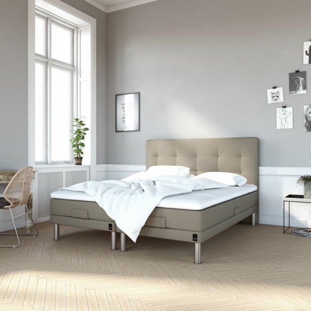 Karma Classic elevationsseng 180x210 cm. med latex topmadras