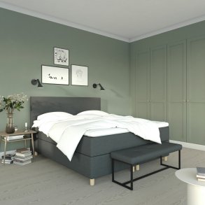 Karma Premium Standard kontinentalseng 180x200 cm. - latexpolstring og Bamboo topmadras