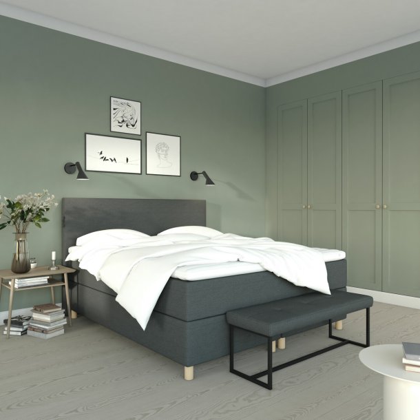 Karma Premium Standard kontinentalseng 210x210 cm. - latexpolstring og Bamboo topmadras