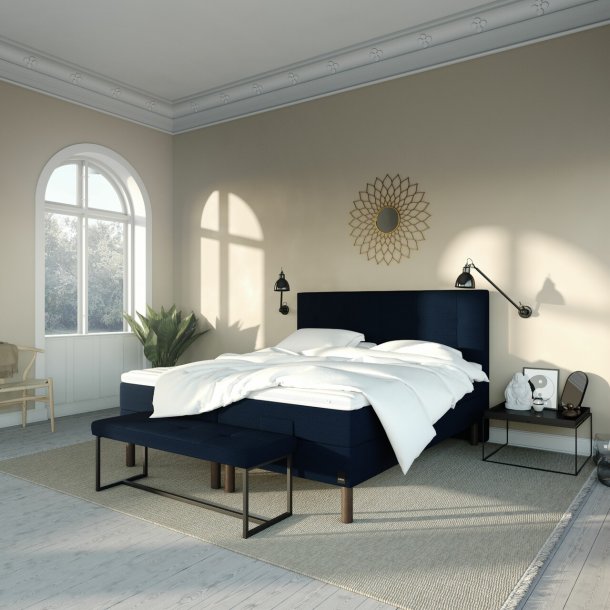 Karma Lux elevationsseng 160x200 cm. med Lux topmadras - full cover