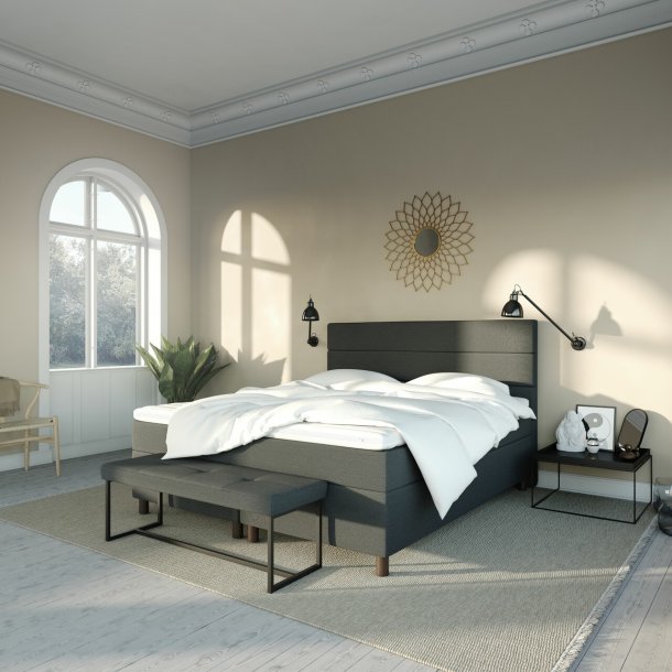 Karma Lux kontinentalseng 160x200 cm. med Lux topmadras - model standard