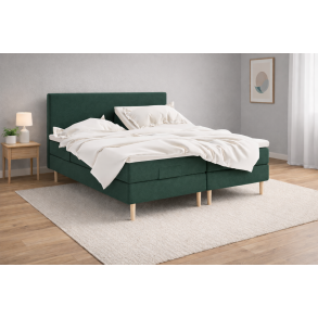 Nordmark elevationsseng 160x210 cm. - Latex polstring og Cool topmadras