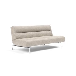 Jillis sovesofa med krom ben fra Innovation - farve 280 Avella Sand