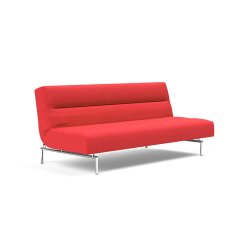 Jillis sovesofa med krom ben fra Innovation - farve 511 Elegance Red