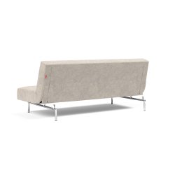 Jillis sovesofa med krom ben fra Innovation - farve 280 Avella Sand