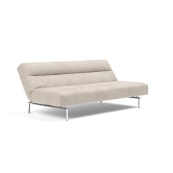 Jillis sovesofa med krom ben fra Innovation - farve 280 Avella Sand