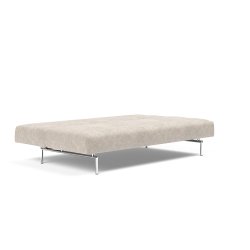 Jillis sovesofa med krom ben fra Innovation - farve 280 Avella Sand