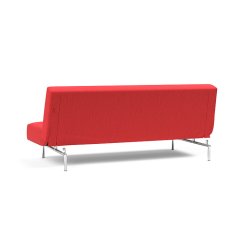 Jillis sovesofa med krom ben fra Innovation - farve 511 Elegance Red