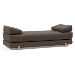 Sovesofa Sigmund Oak med pocketfjedre og egeben - fra Innovation - 578 brun