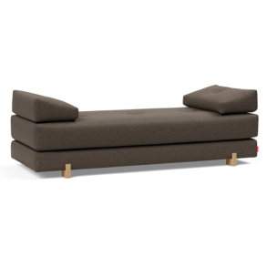 Sovesofa Sigmund Oak med pocketfjedre og egeben - fra Innovation - 578 brun