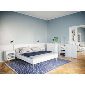 Kaagaard sengeramme model 380 hvidmalet