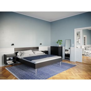 Kaagaard sengeramme model 380 sortmalet