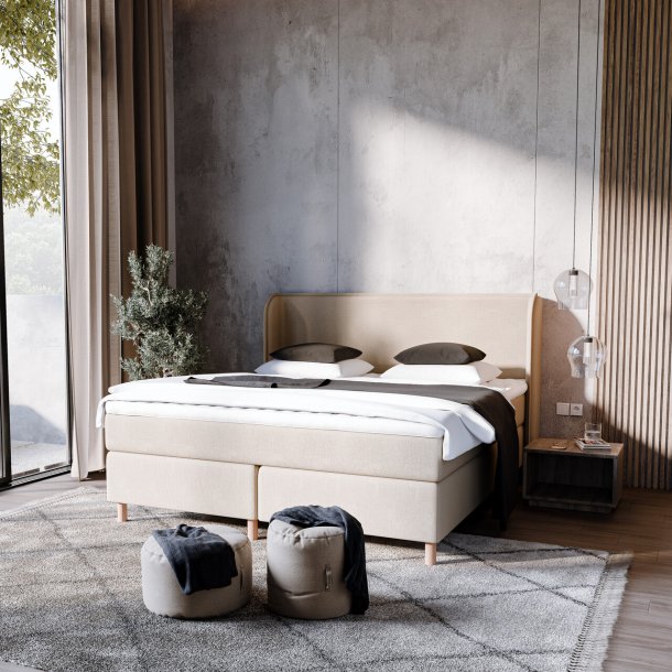 Karma Lux kontinentalseng 180x200 cm. med Bamboo topmadras - model standard