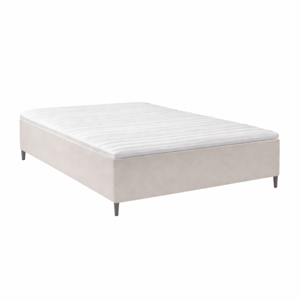 Karma L boxmadras 140x200 cm. med latex topmadras - Fast - Baltimore Sand