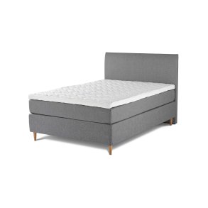 Lama Family kontinentalseng 120x200 cm. incl. latex topmadras med Sensity - antibakteriel strik