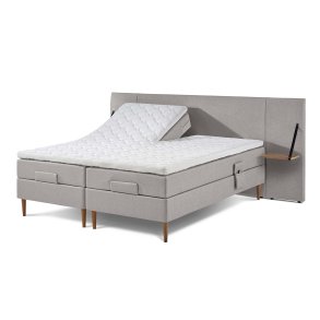 Lama Family elevationsseng 160x200 cm. med zoneinddelt latex topmadras