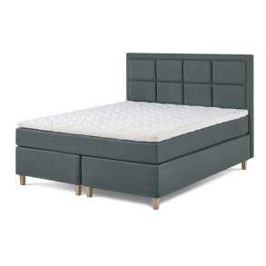 Lama Premium kontinentalseng 160x200 cm. incl. latex topmadras med Sensity - antibakteriel strik