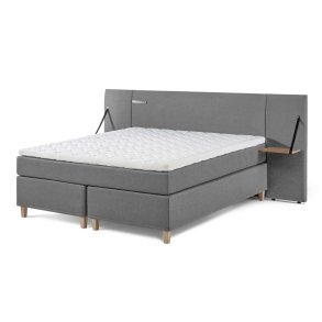 Lama Premium kontinentalseng 180x210 cm. incl. latex topmadras med Sensity - antibakteriel strik