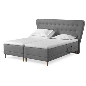 Dunlopillo Pure Box elevationsseng 160x200 cm. med Cool Wave naturlatex topmadrasser