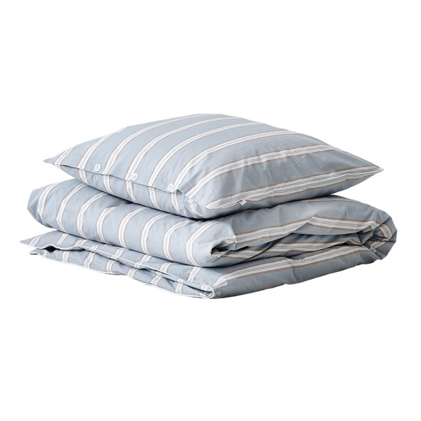 Senget�j GOTS Cocoon Stripe �kologisk bomuld 140x220 + pudebetr�k 63x60 fra Night &amp; Day