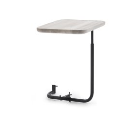 Jensen Add On sengebord - monteres p sengen - hvidpigmenteret eg