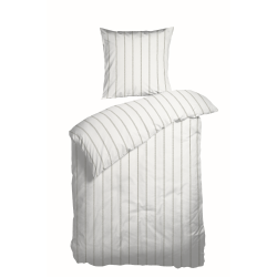 Sengetj Flow Beige kologisk bomuldssatin 140x200 + pudebetrk 63x60 fra Night &amp; Day - TC300