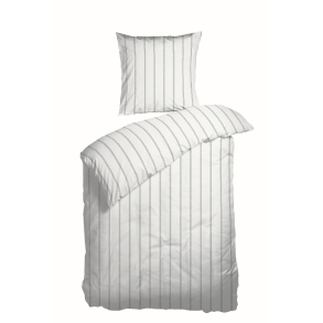 Sengetj kologisk bomuldssatin Flow Green 140x220 og pudebetrk 63x60 fra Night & Day - TC300