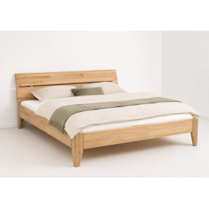 Tj�rnbo T26 Easy Sleep - Eg Bianco sengeramme med 2-delt gavl C92 - massiv tr�