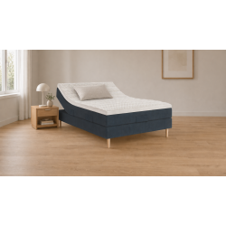 Elevationsseng Unika High 120x200 cm. med vaskbar latex topmadras