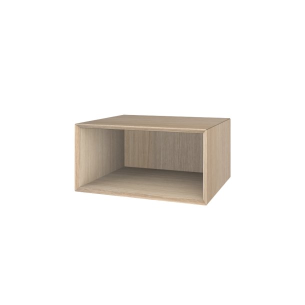 Sengebord Wood Box ben b. 39,4 x h. 19,8 cm. - eg hvidolieret