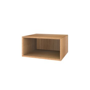 Wood Box sengebord eg olieret ben - b. 39,4 x h. 19,8 cm.