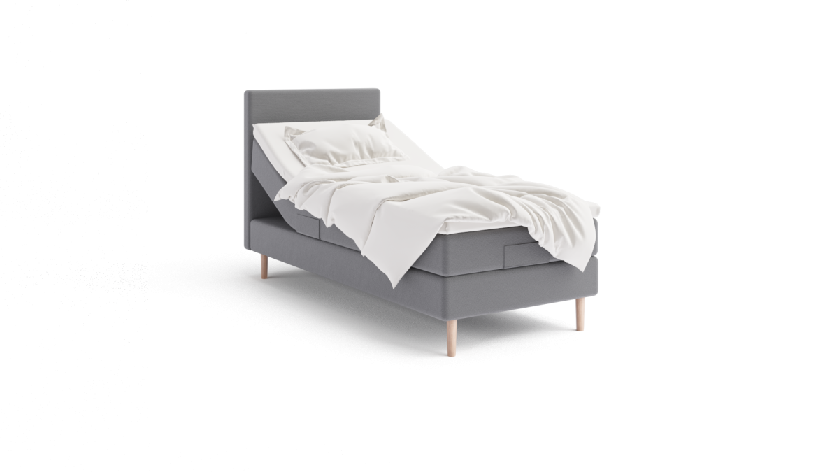 Sui journalist sengetøj Elevationsseng 105x210 cm. Elevationssenge med Cool topmadras