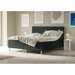 Elevationsseng Unika High 180x210 cm. med vaskbar latex topmadras