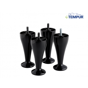 TEMPUR designben sort (4 stk.)